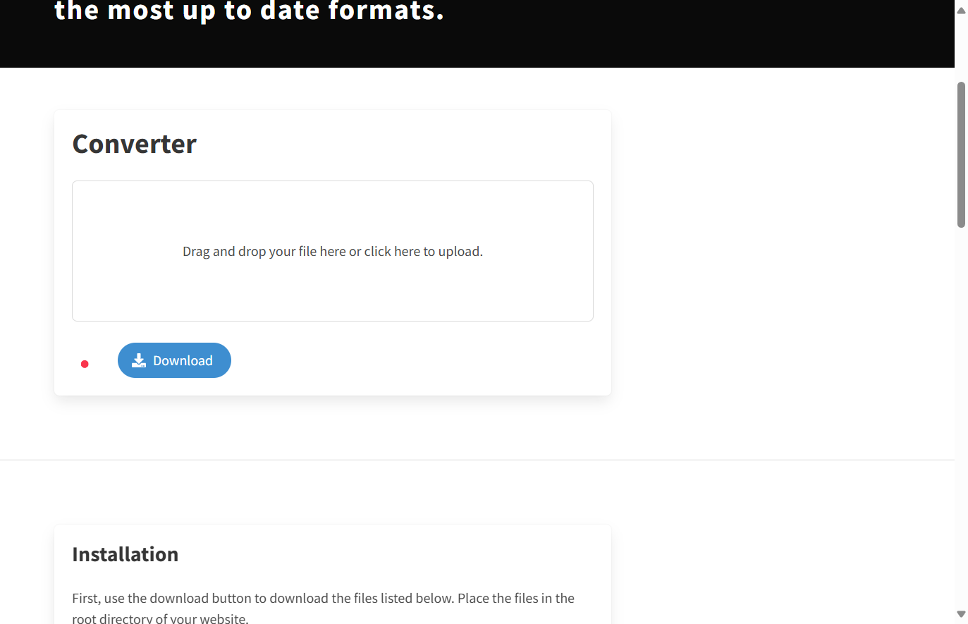 Add your Image here. Note that Favicons are Square
