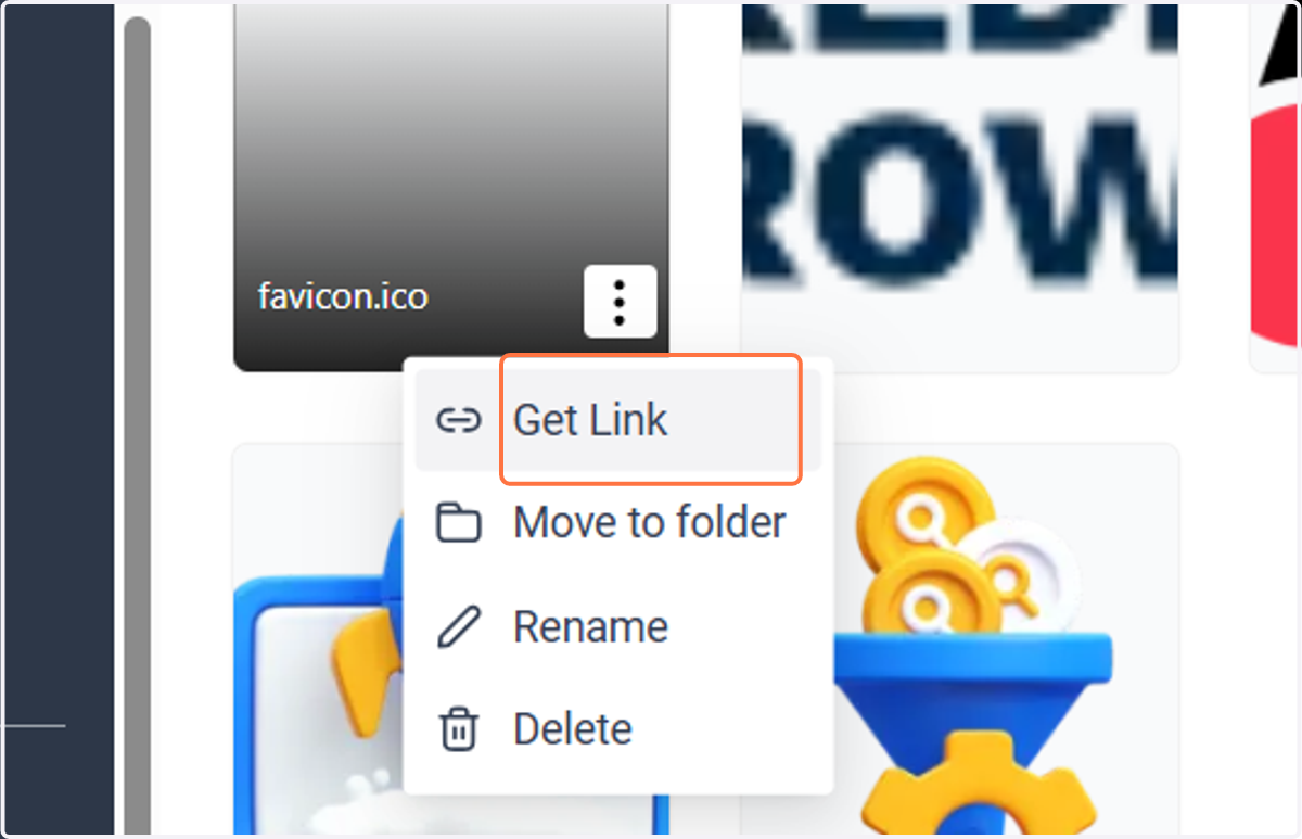 Click on Get Link