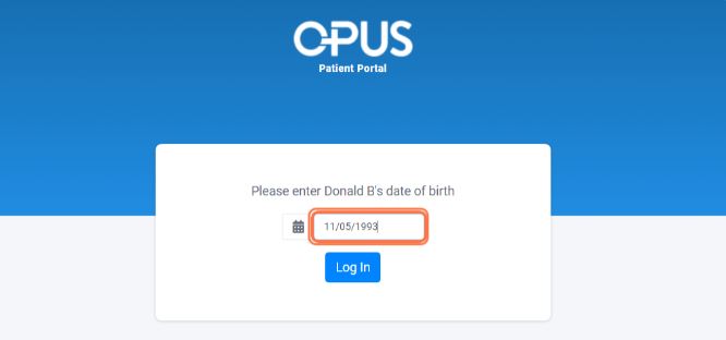 Enter the patient's date of birth