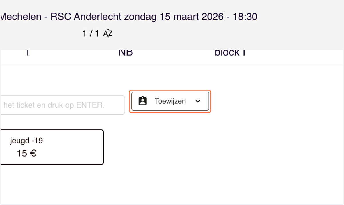 Geef de gegevens van persoon aan wie je je ticket wil doorgeven.