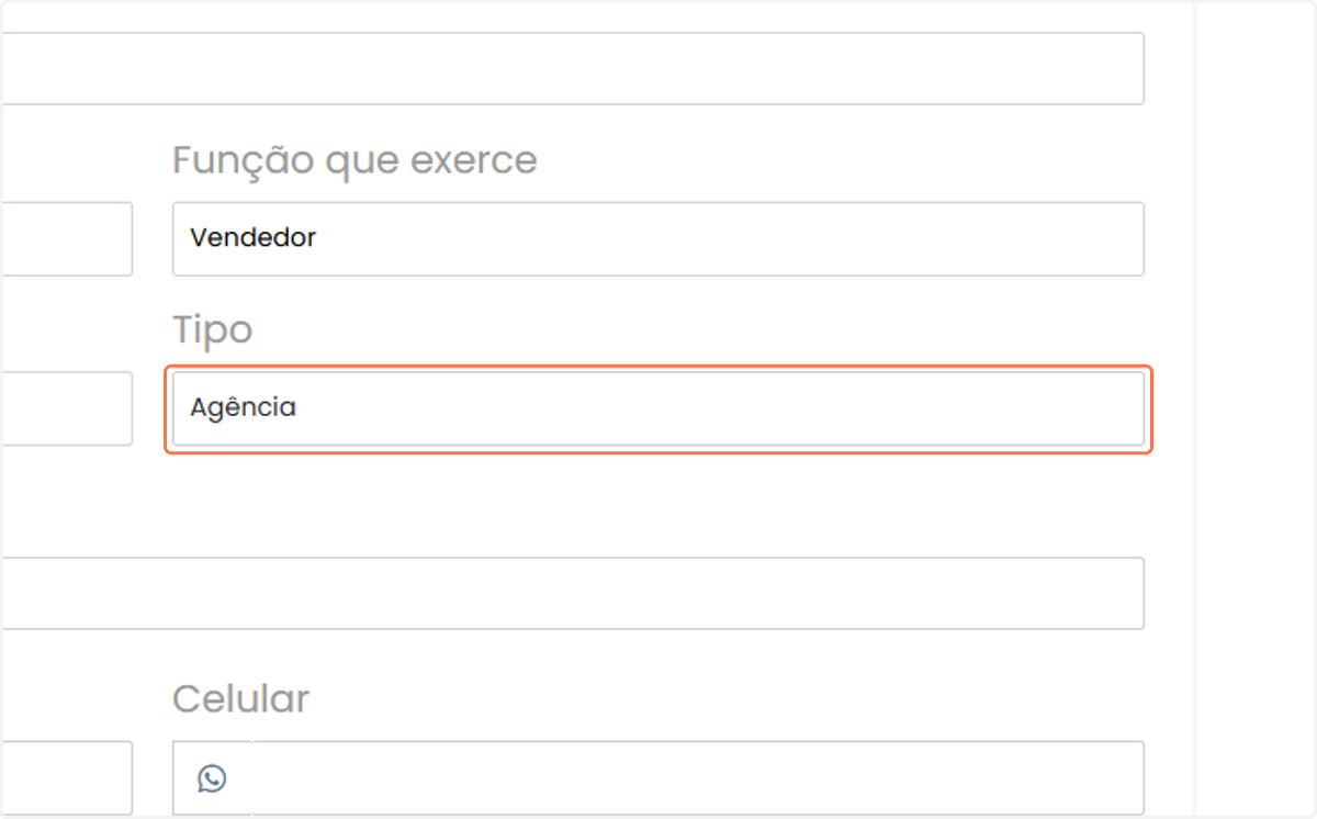 Selecione o tipo da empresa
