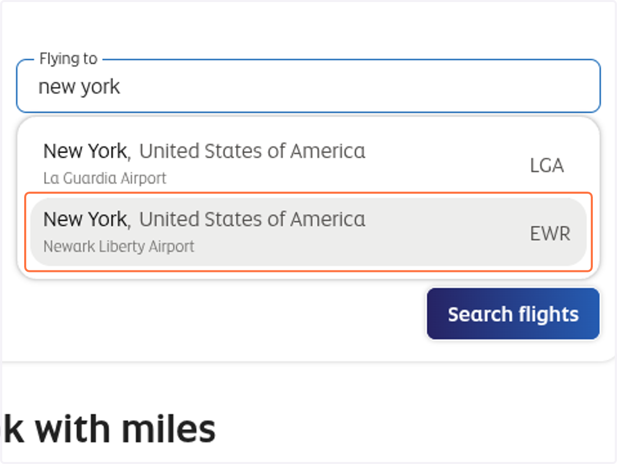 Click on New York,United States of America…