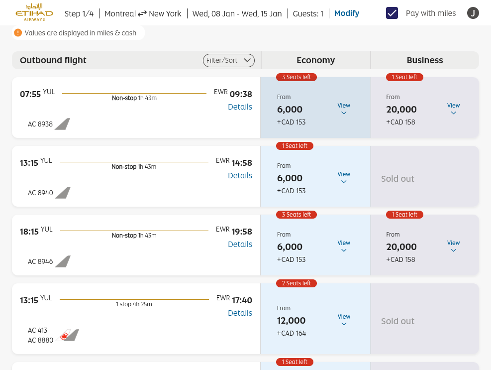 Click on 3 Seats left…