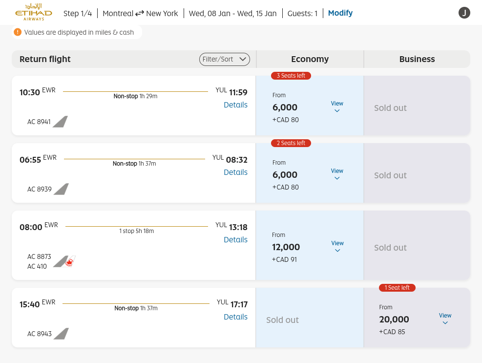 Click on 3 Seats left…