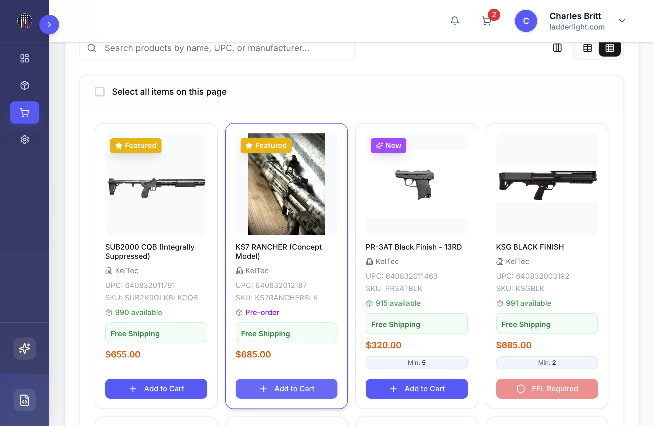 Click on Add to Cart