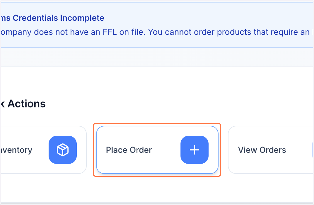 Click on Place Order