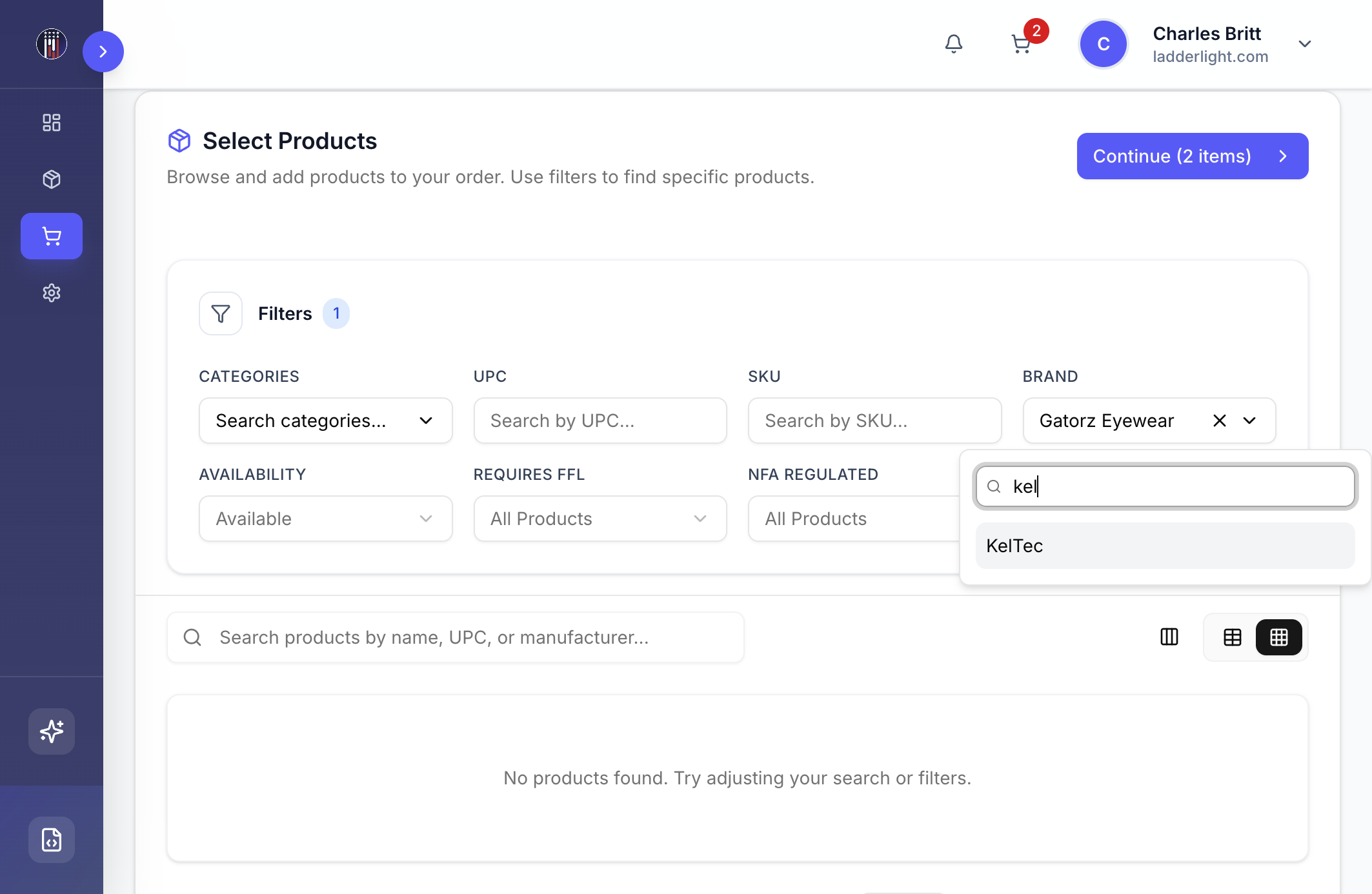Multi-Brand ordering in a single transaction!