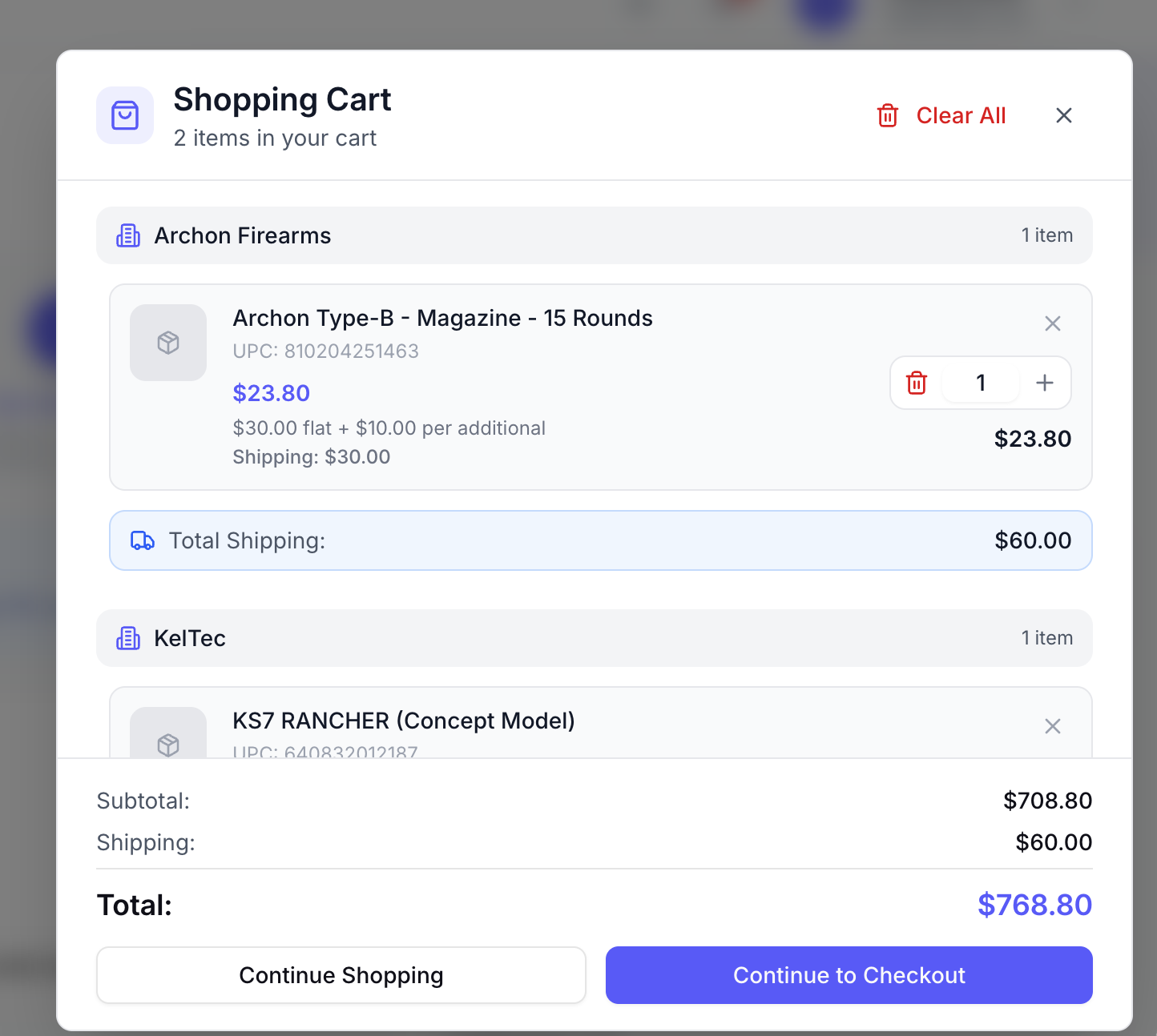 Multi-Brand order, Single checkout!