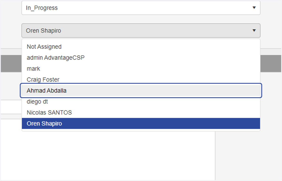 Assign the request to the correct resource