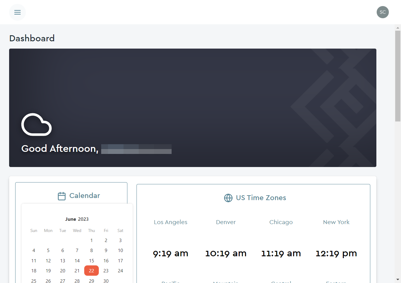The Dashboard