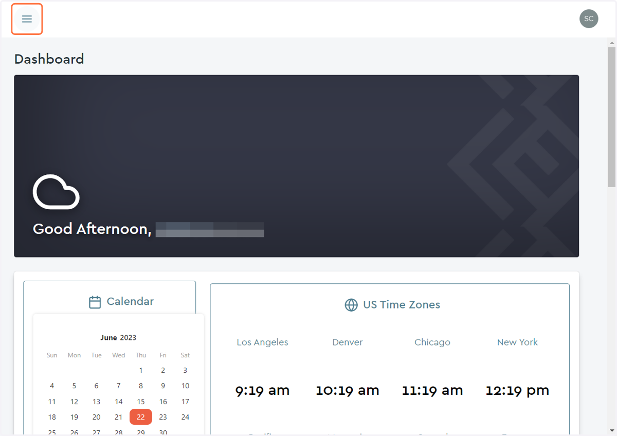 The Dashboard