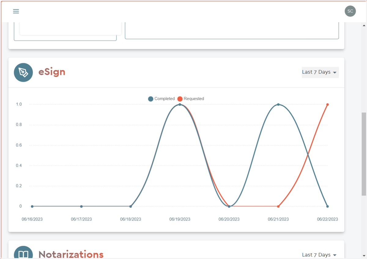 eSign widget