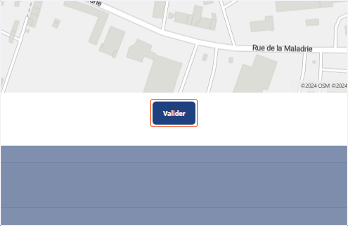 Click on Valider