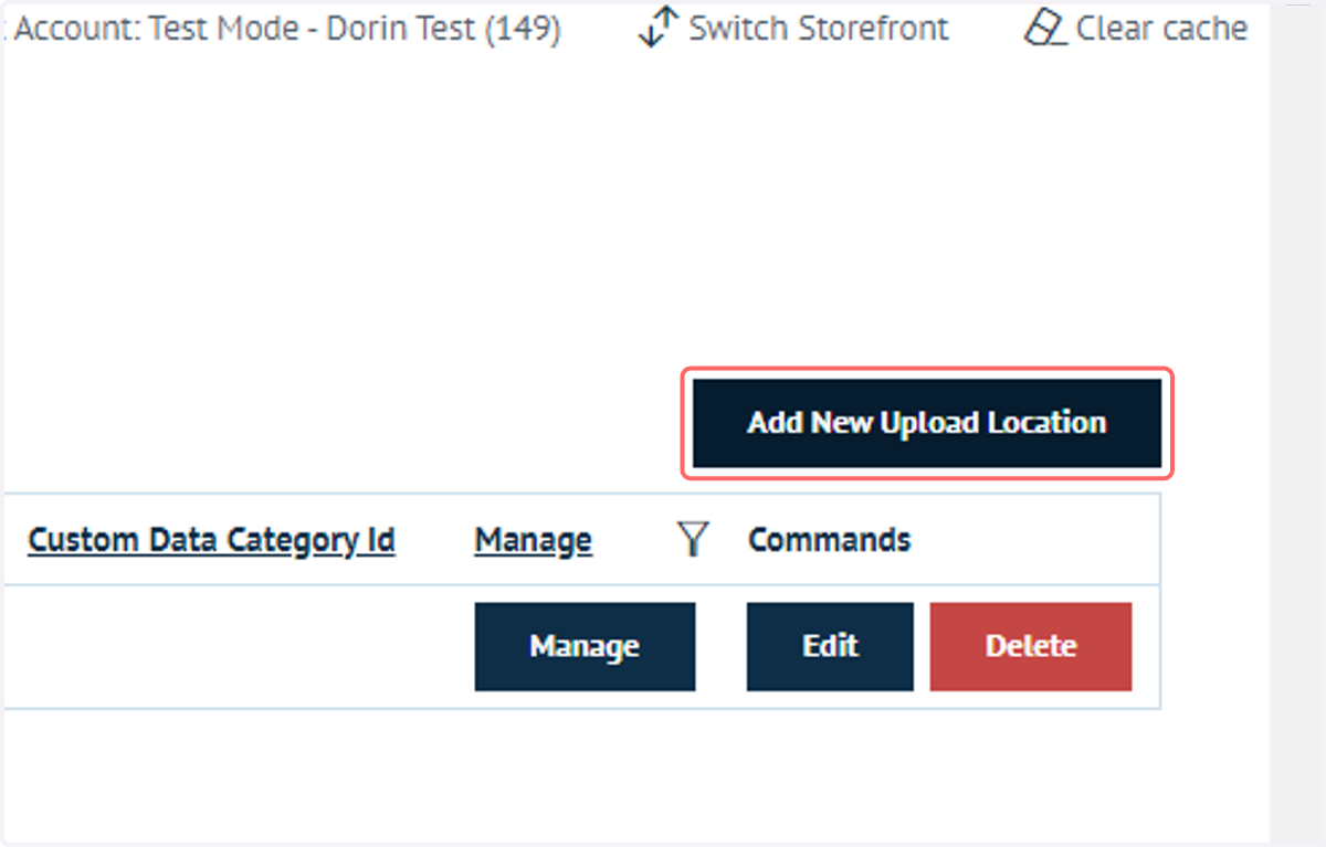 If you are creating a new upload folder, click Add New Upload Location