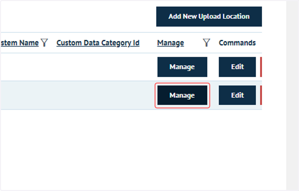 Click on Manage
