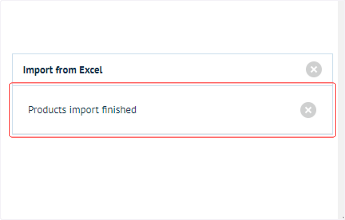 You will be informed when the upload has completed