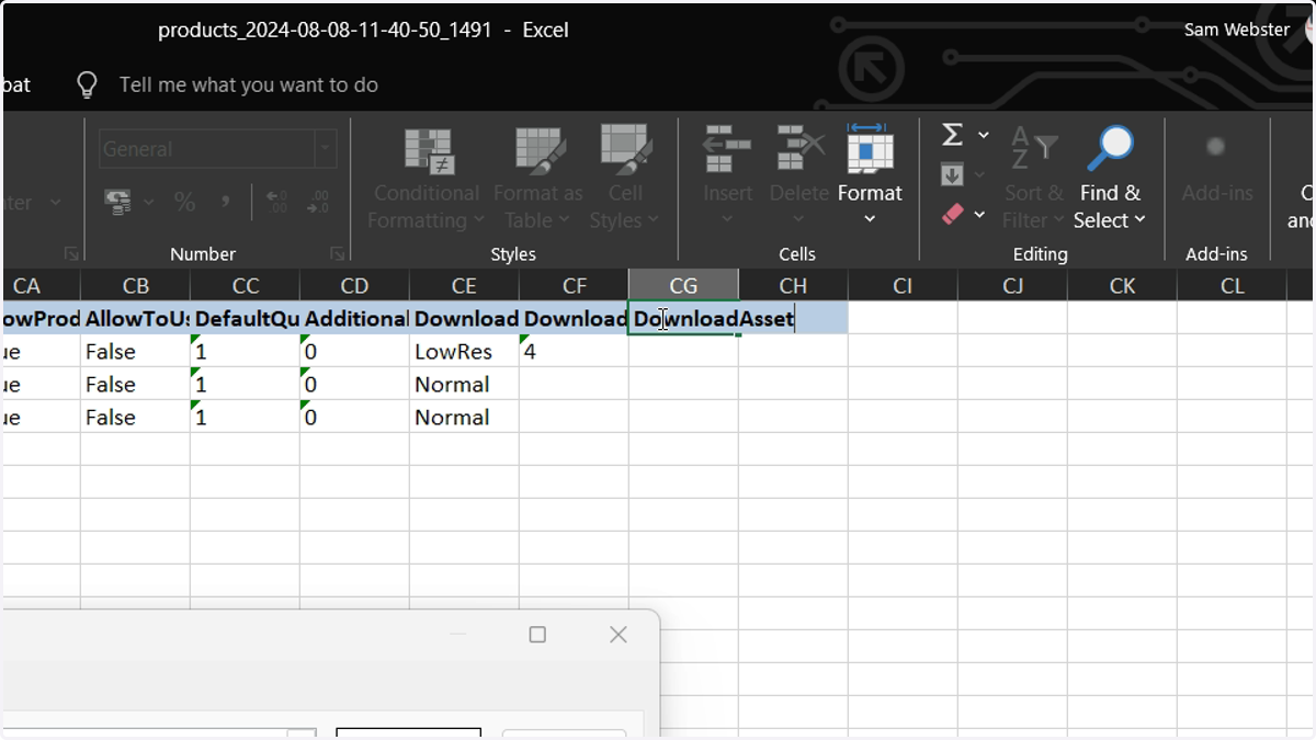 If you are wishing to auto-upload related assets from the Upload Folders in Infigo, you will need to create additional columns at the end of the Excel template.