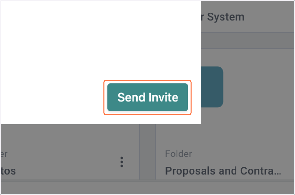 Click on Send Invite