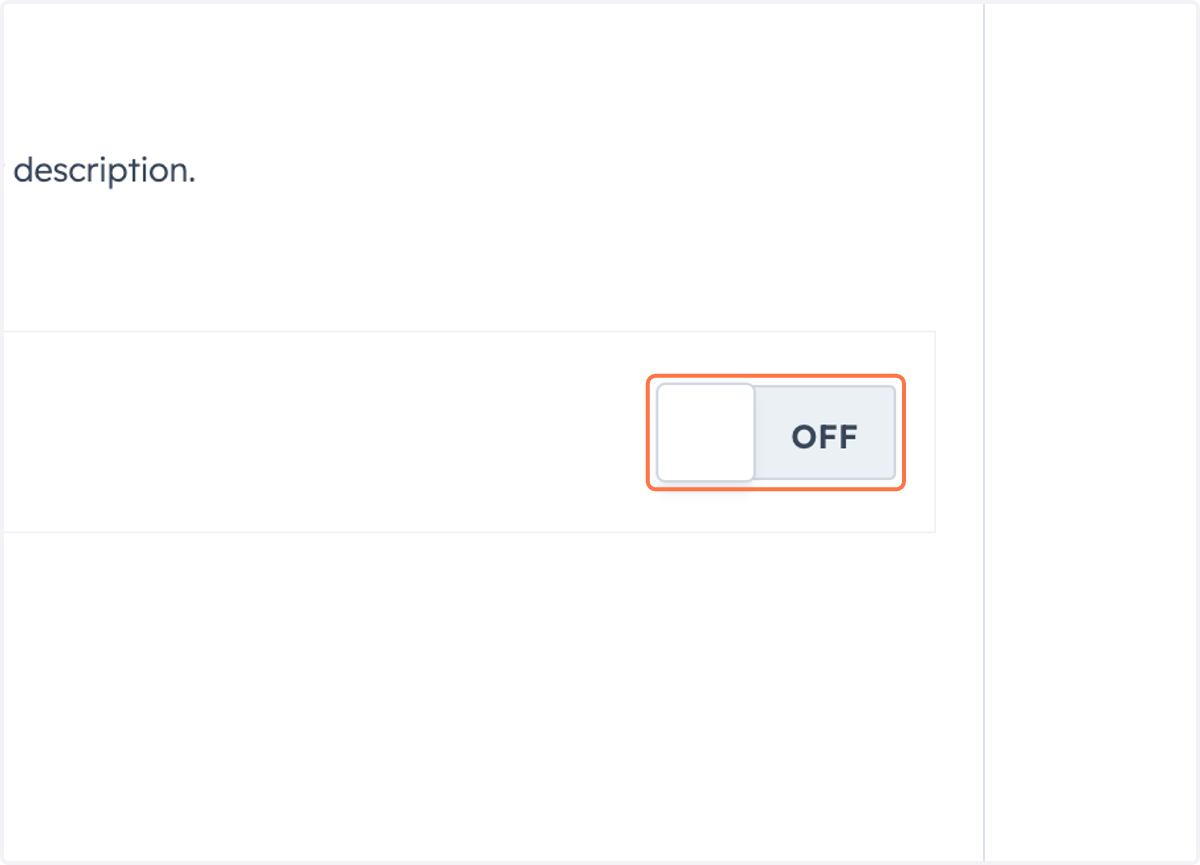 Click on OFF