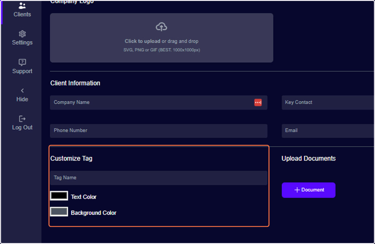 Customize Your Tag
