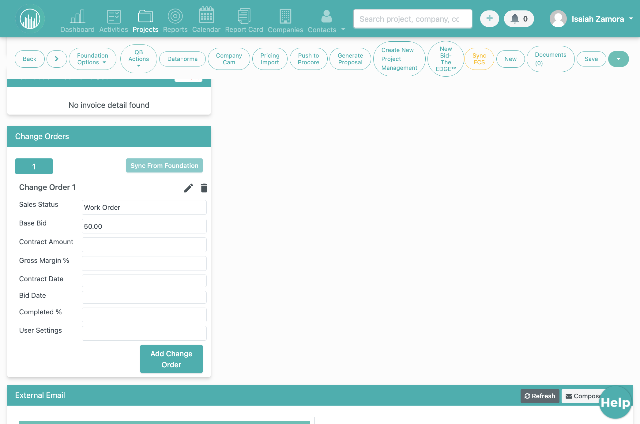 Click on your name in the top right of the page