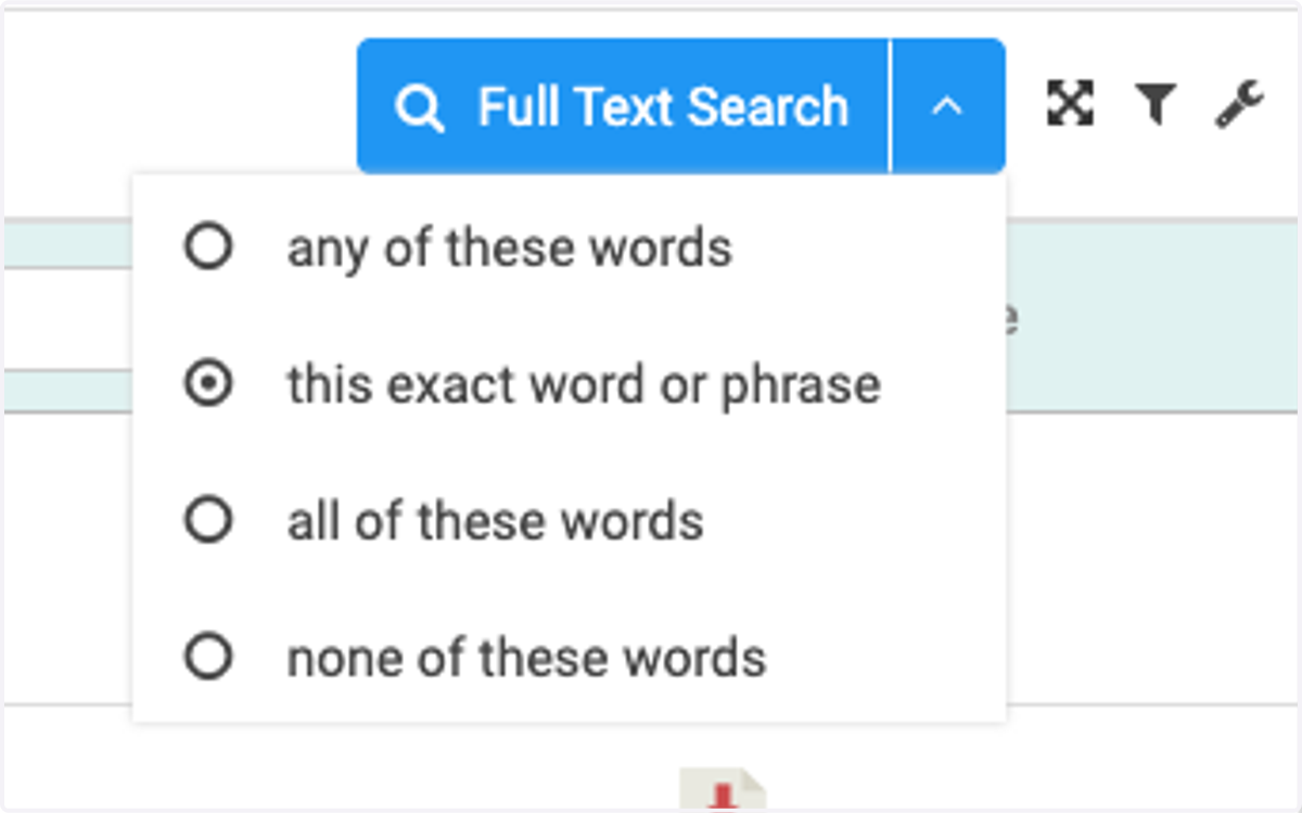 Select search mode