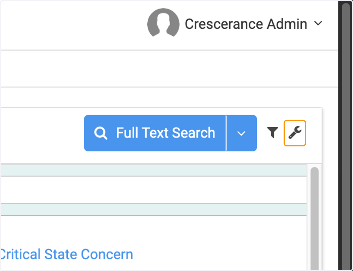 To use the other option in the wrench menu, click on the wrench icon again