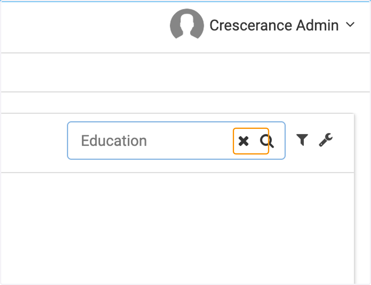 When done, click on the "X" to clear it