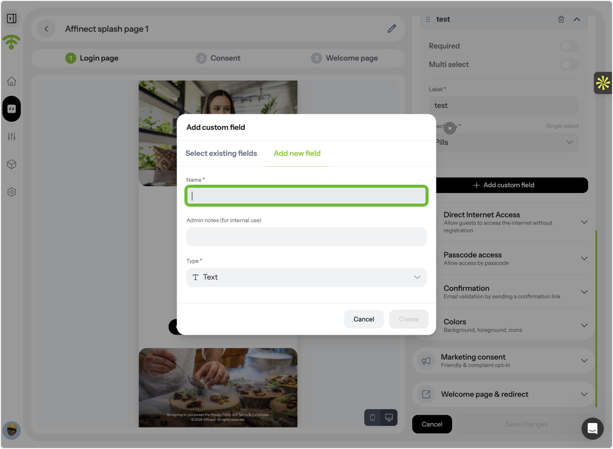 Configure the Field Details