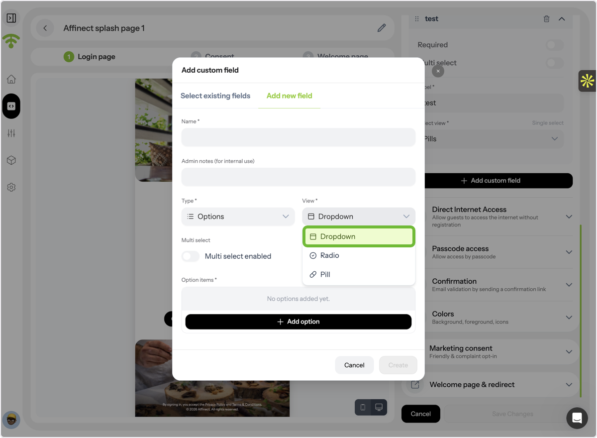 Choose How Options Are Displayed