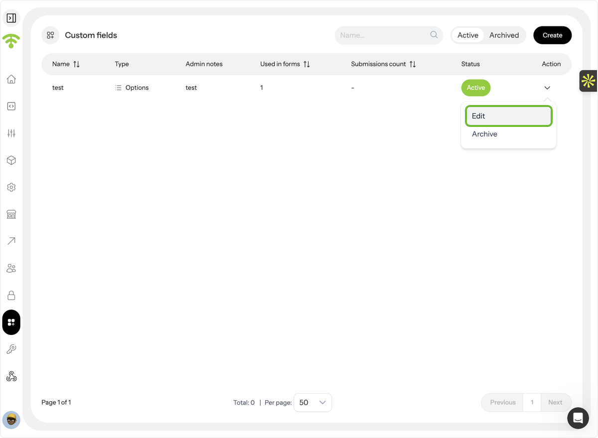 Review and Manage Field Details