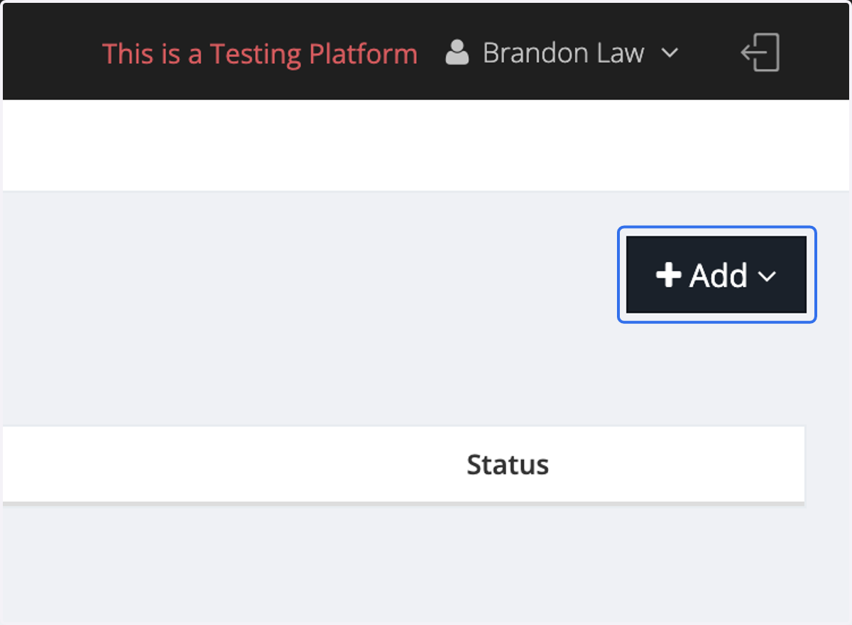 Click on Add