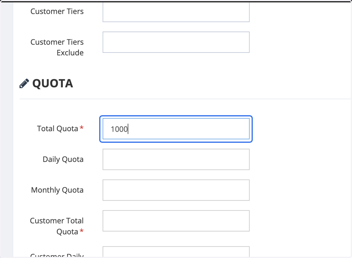 Insert Quota