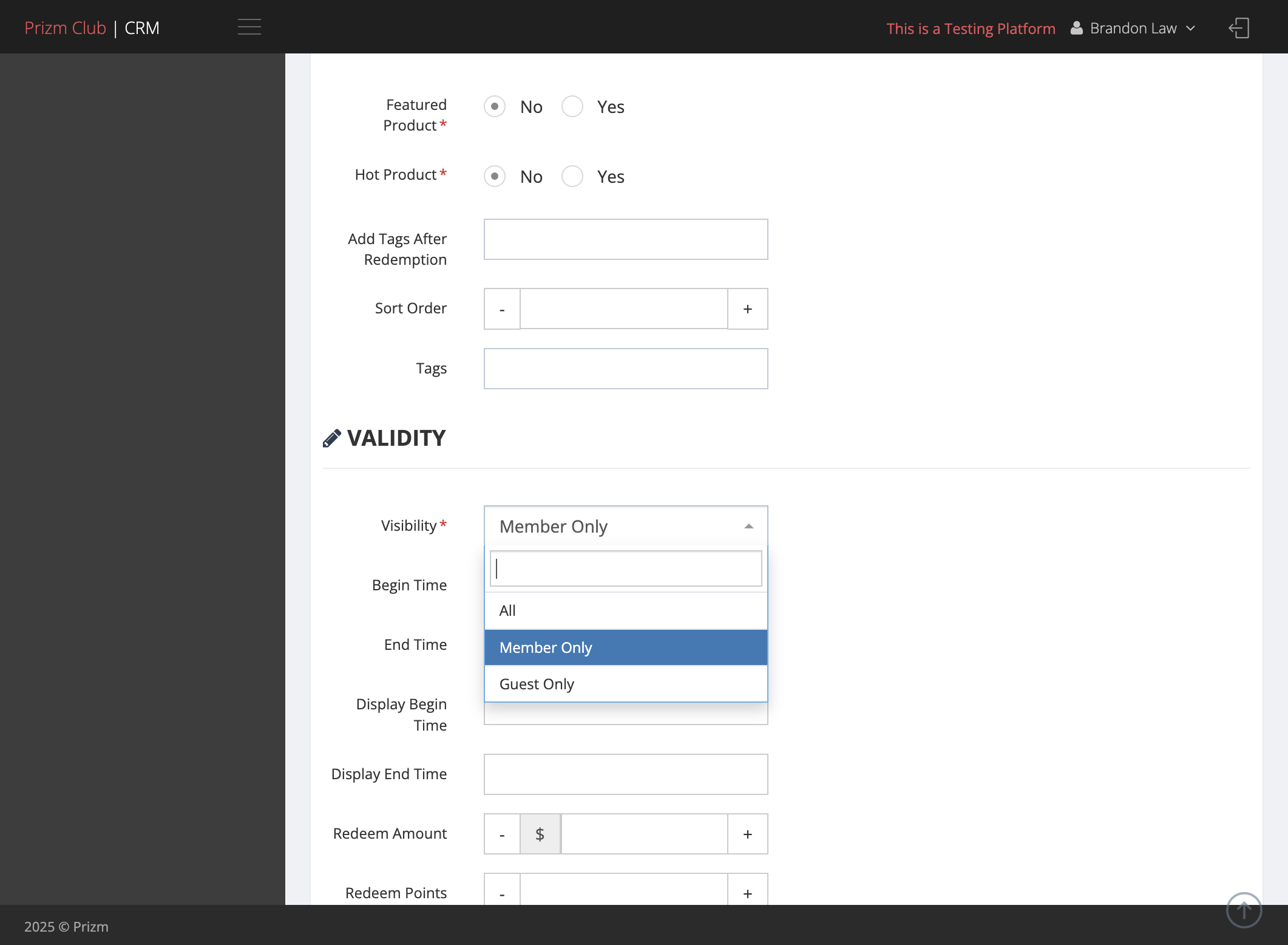 Click on Member Only for Visibility