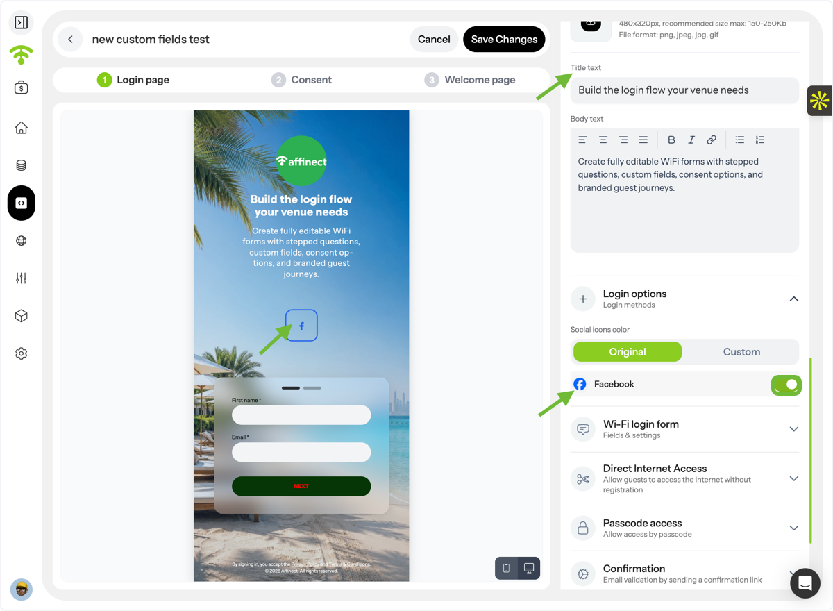 Customize Form Content