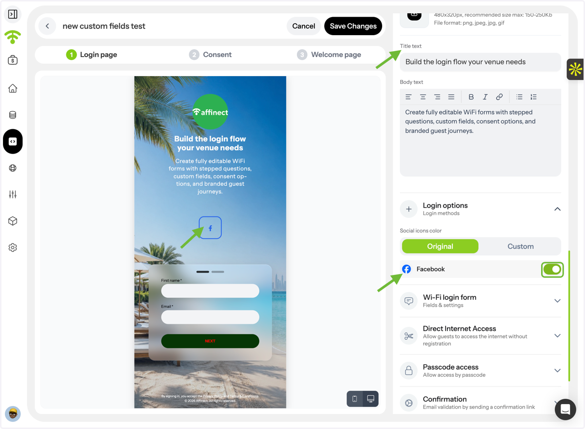 Customize Form Content