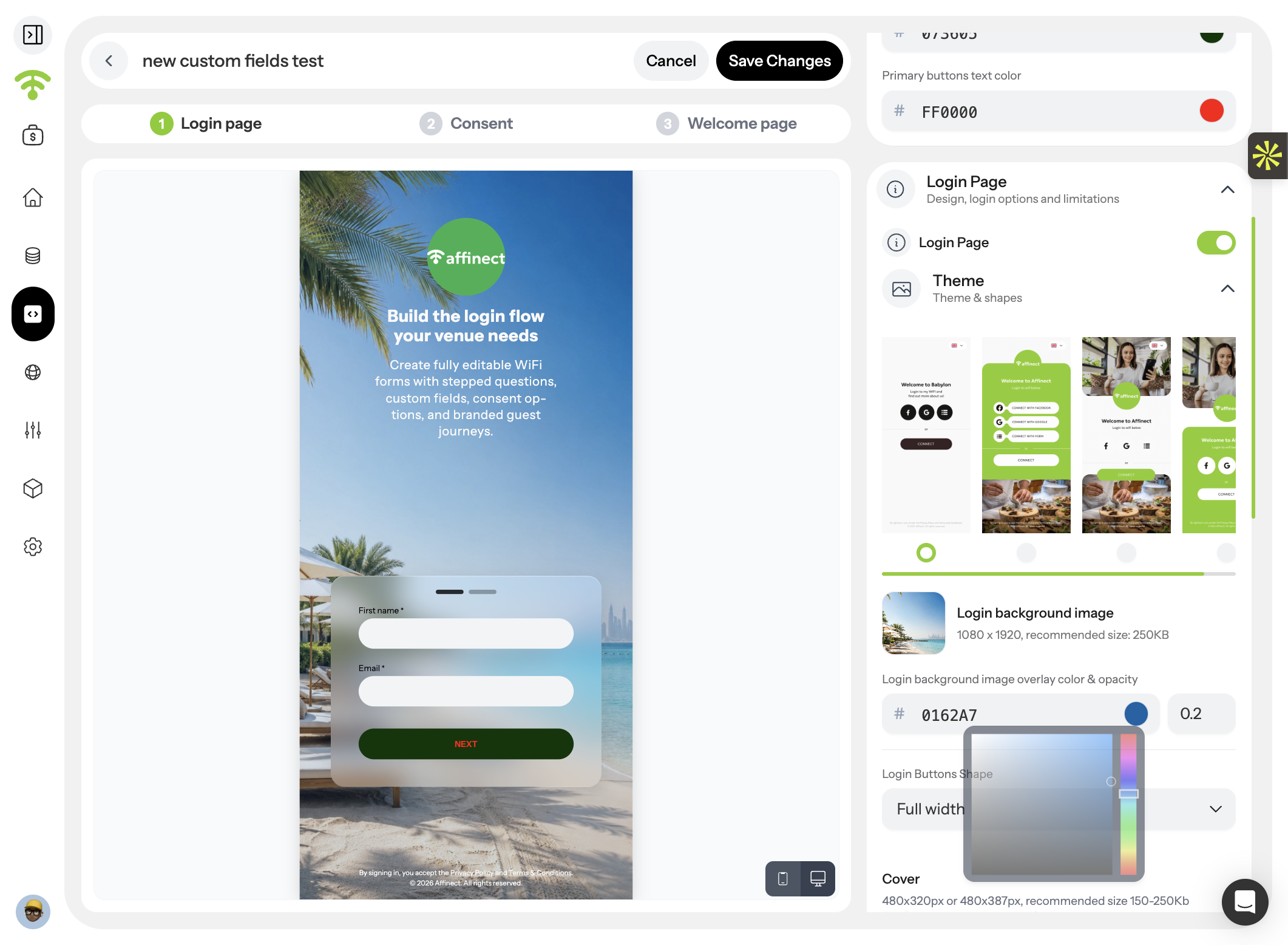 Configure Background Images