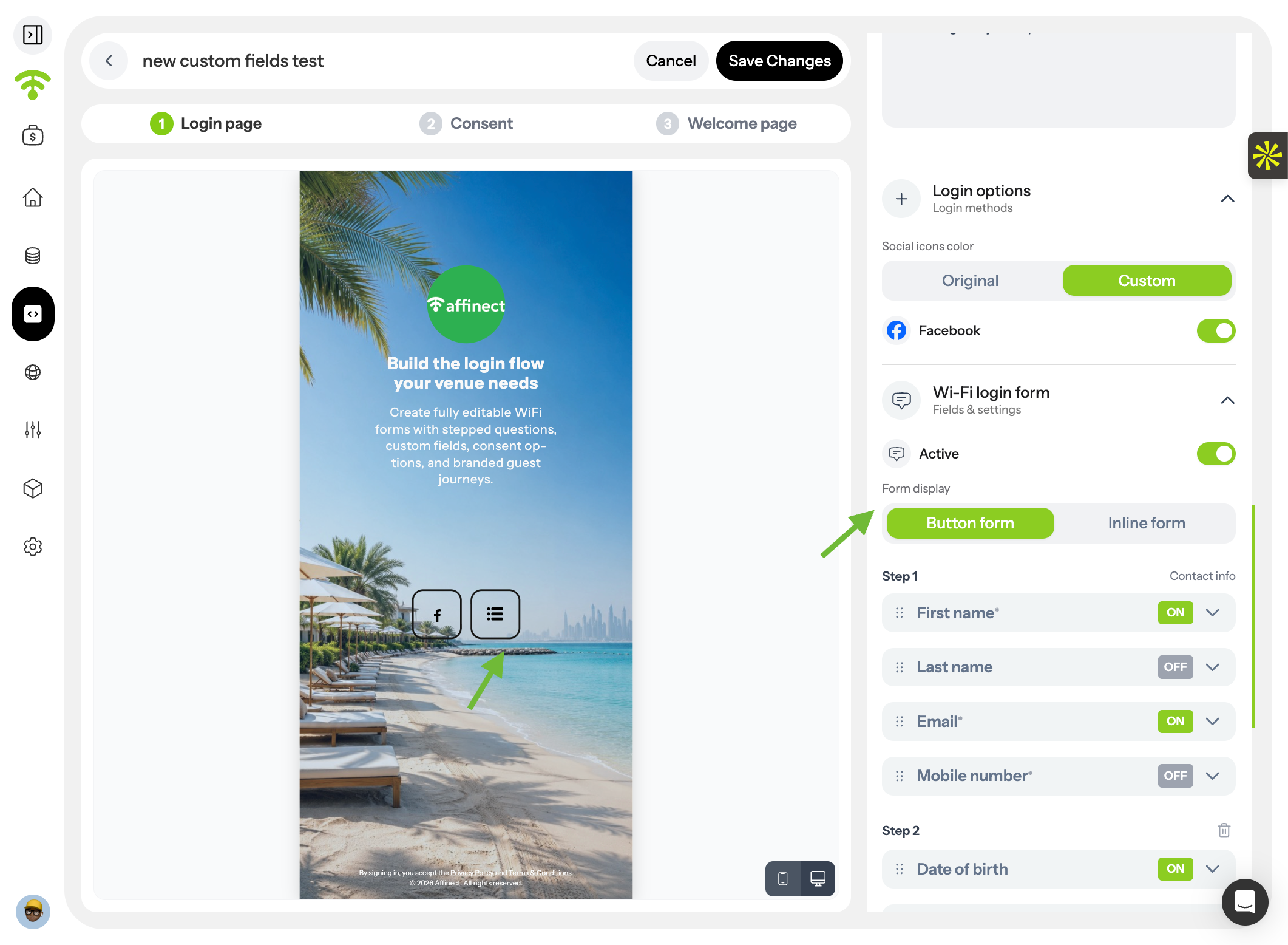 Choose Form Display Type