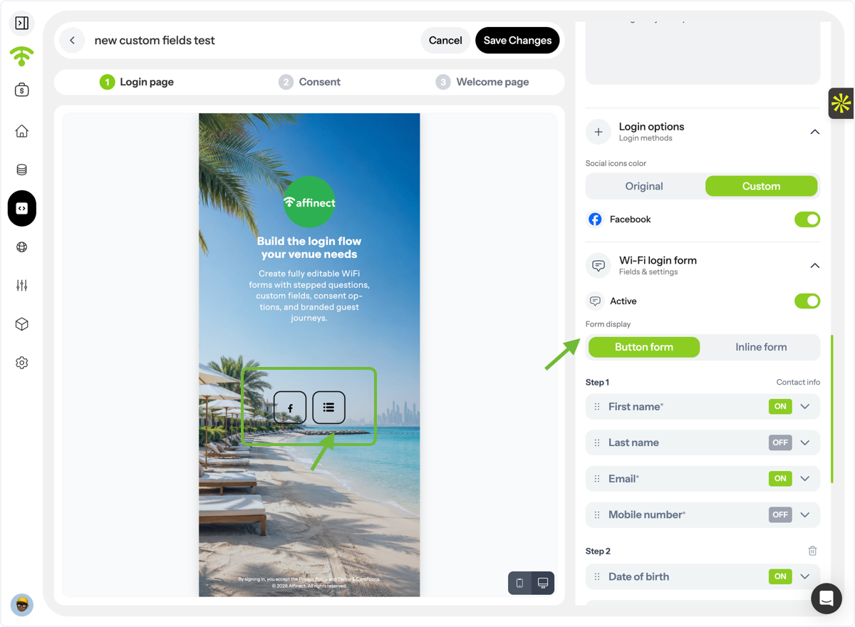 Choose Form Display Type