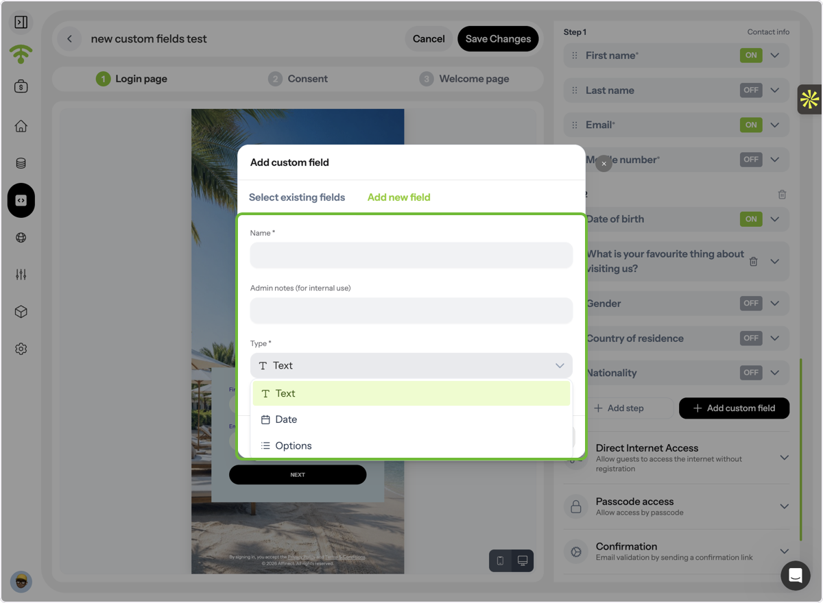 Add Custom Fields