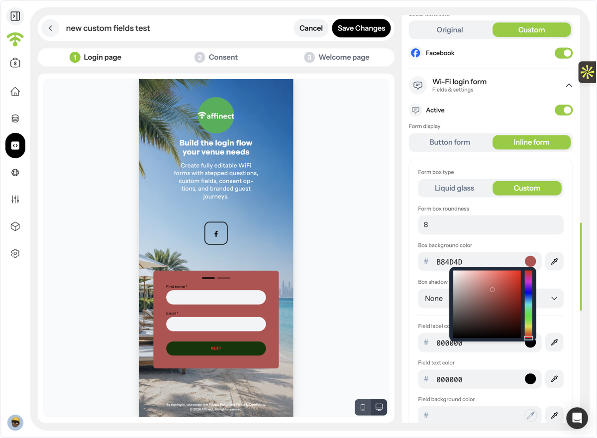 Customize Form Containers