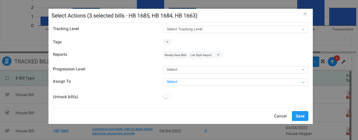 Click on the drop-down associated with the 'Assign To' line item
