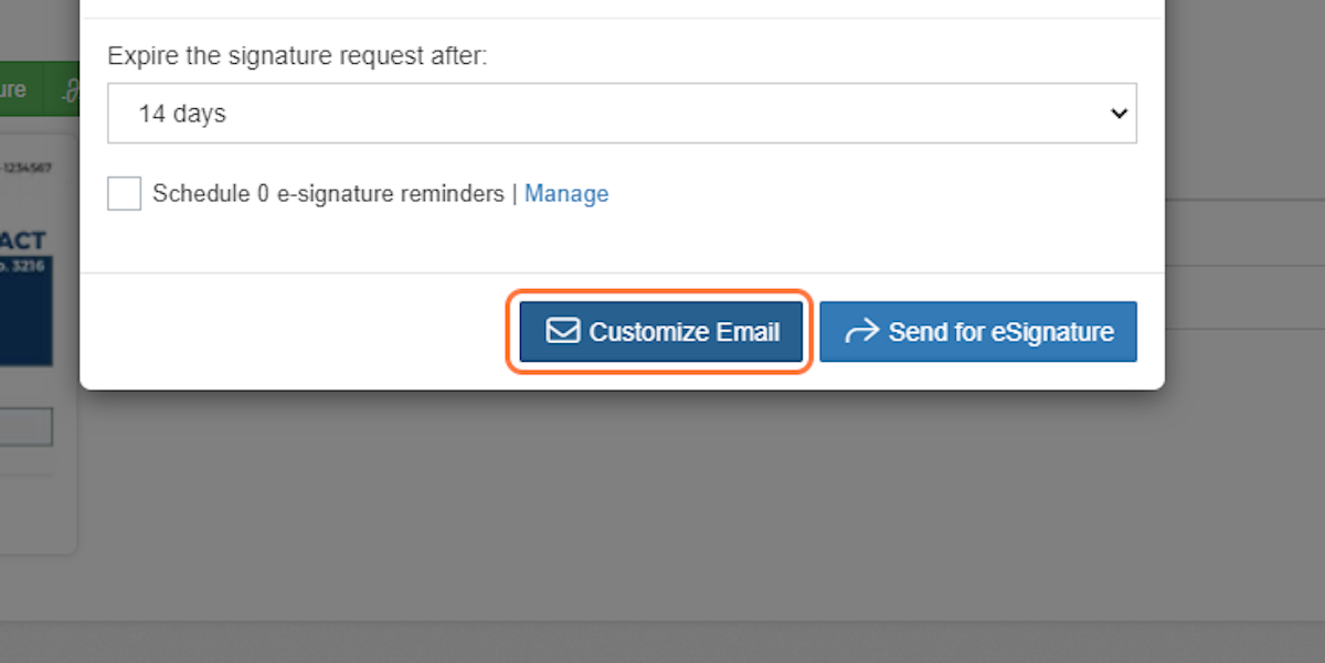 You can choose to customize the email if needed