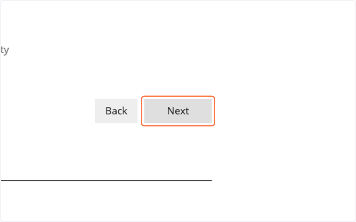 Click on Next