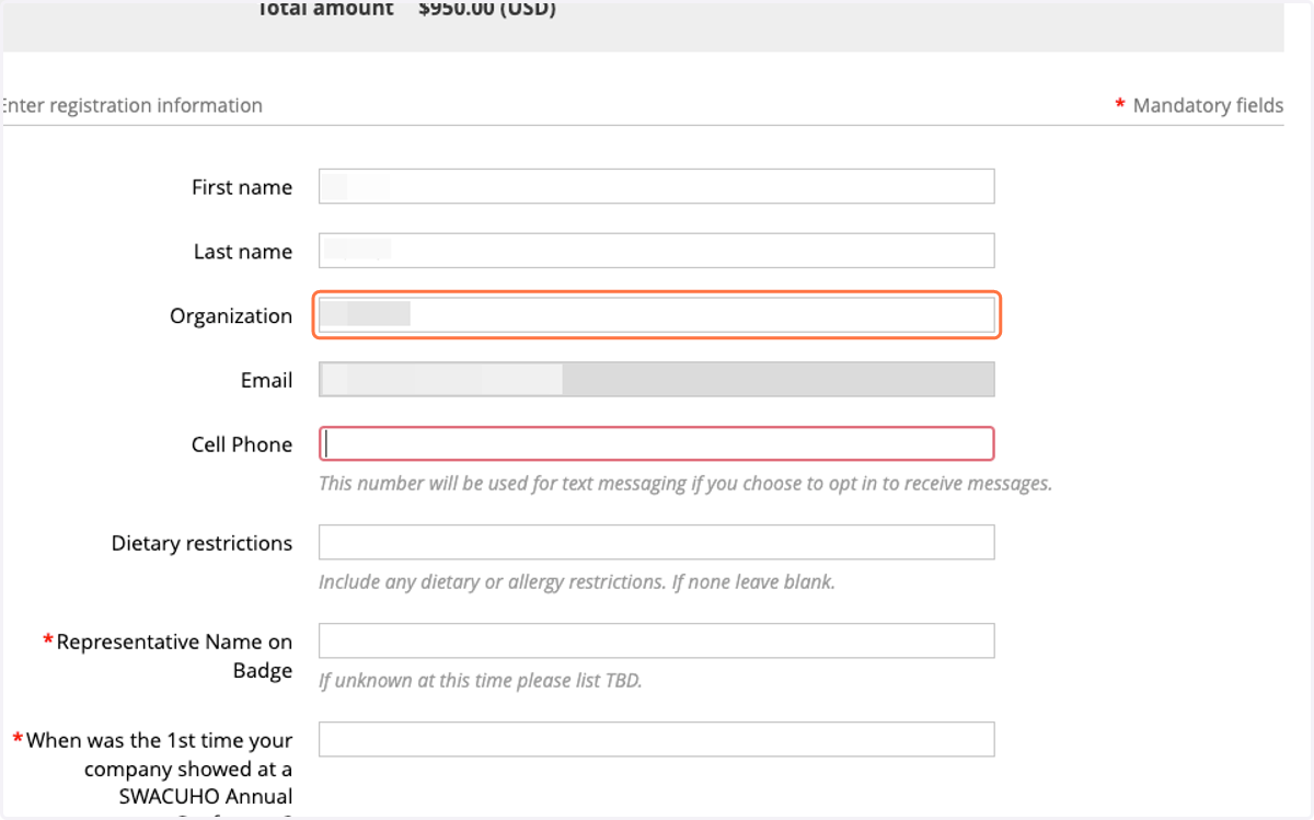 Type your company's name