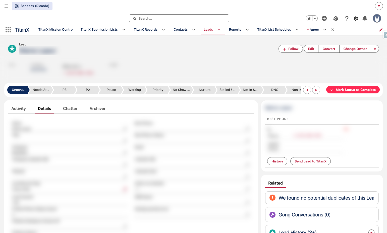 Click on Setup