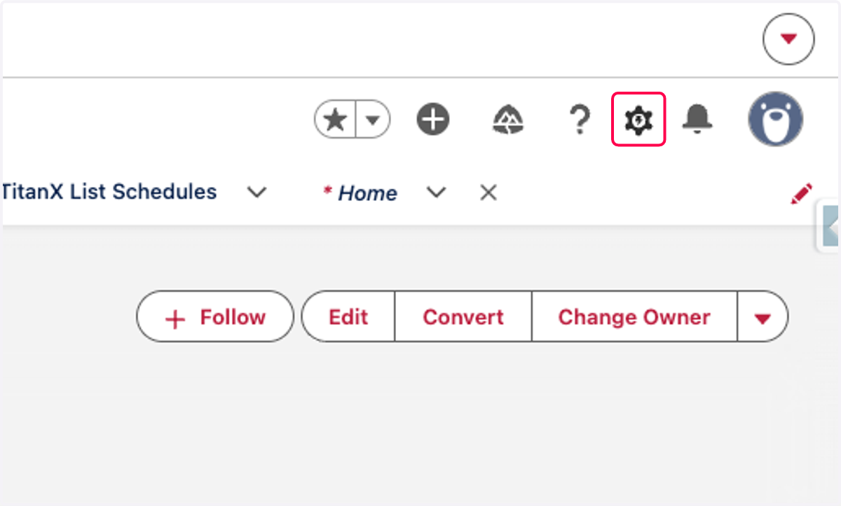 Click on Setup