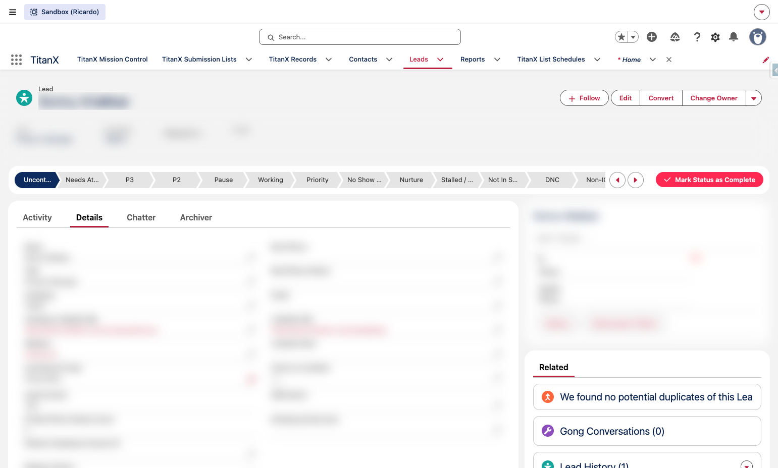 Click on Setup