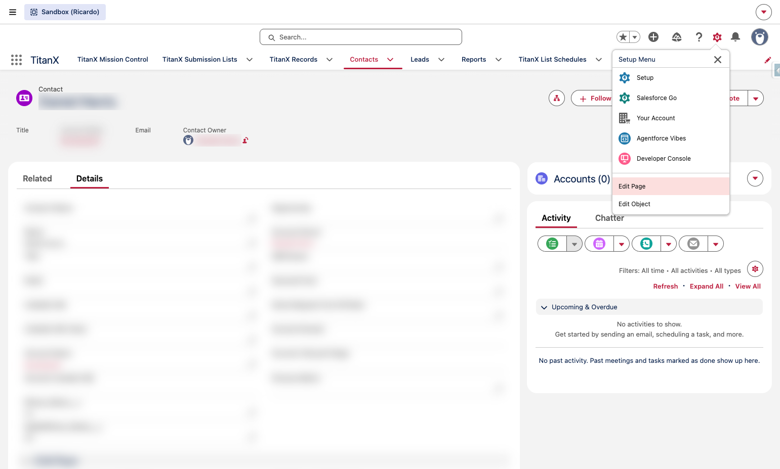 Click on Edit Page