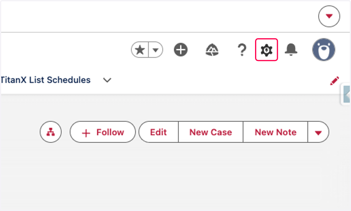 Click on Setup